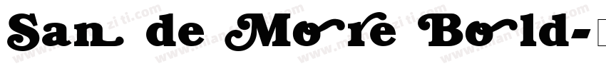 San de More Bold字体转换